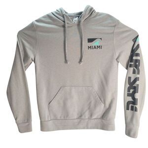Earth Star‎ Hoodie Mens Sz M Gray Miami Beach Sweatshirt Long Sleeve Pullover